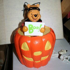 Winnie the Pooh Pumpkin Holiday Animated Motion 10" Figure #1